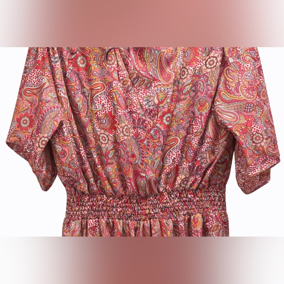 Boemo Pink Paisley Boho Maxi Dress | Size L 🌸🌸🌸 Beautiful! - Picture 7 of 8